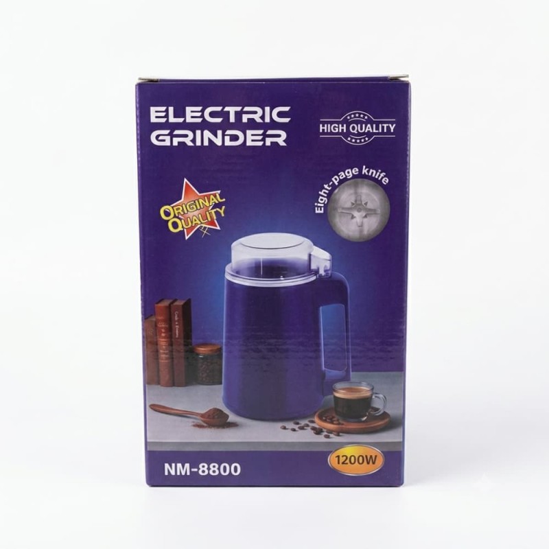 Electric Grinder NM-8800 | Professional 1200W Spice Grinder with 8 Blades