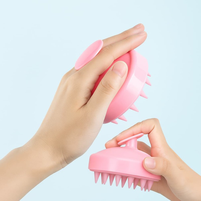 Silicone Hair Scalp Massager Brush – Shampoo & Shower Comb for Hair Care